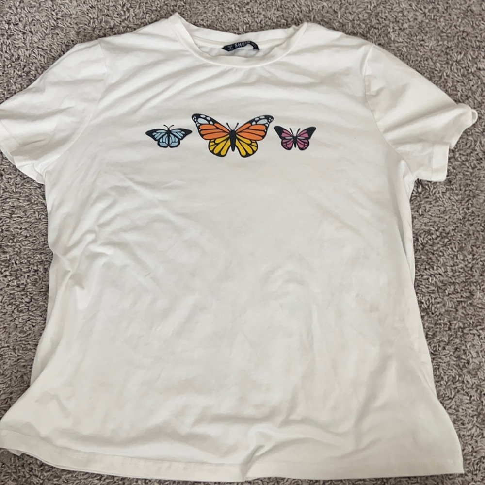 shein butterfly tee